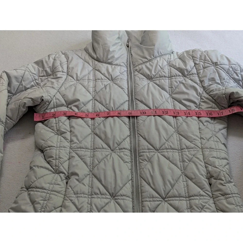 Patagonia Puffer Jacket Women Worn Wear® Low Sky Sz‎ Med Parka Gray Lightweight